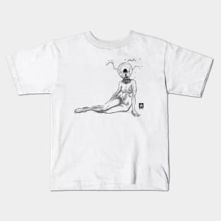 Electric Bulb Woman Kids T-Shirt